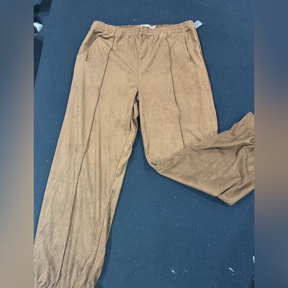 NWT SIZE 14/32 Tractr Women's Brown Ankle Pants
